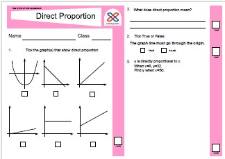 Assessment on Direct Proportion